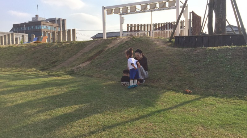 わらべ館の外☺️☀️