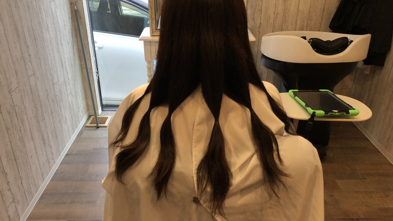 切った後の長さ🙋‍♂️