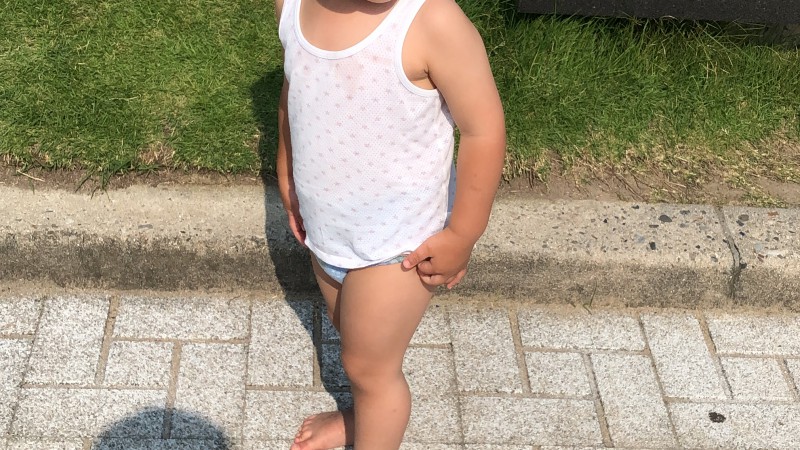 水遊びサイコー✨